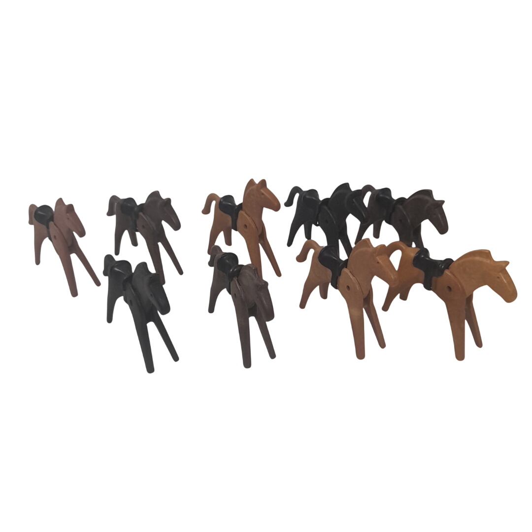 Lot de 9 Chevaux Vintage Playmobil (1974 - Geobra) Très bon état -  reconditionné disponible sur Label Emmaüs